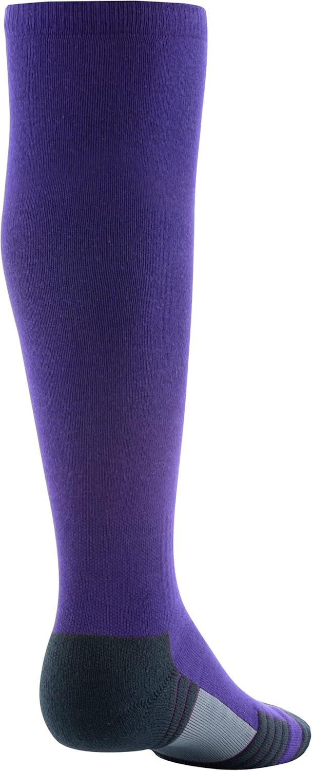 imageUnder Armour Adult Team OverTheCalf Socks 1PairPurpleBlackWhite