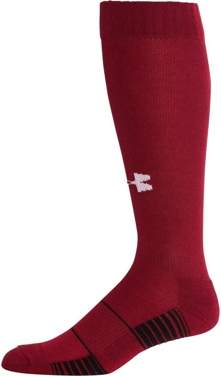 imageUnder Armour Adult Team OverTheCalf Socks 1PairRedWhite