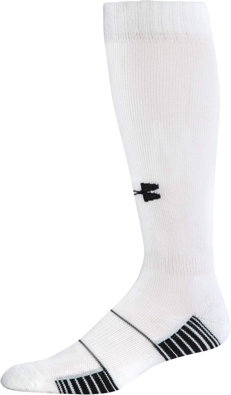 imageUnder Armour Adult Team OverTheCalf Socks 1PairWhite Black