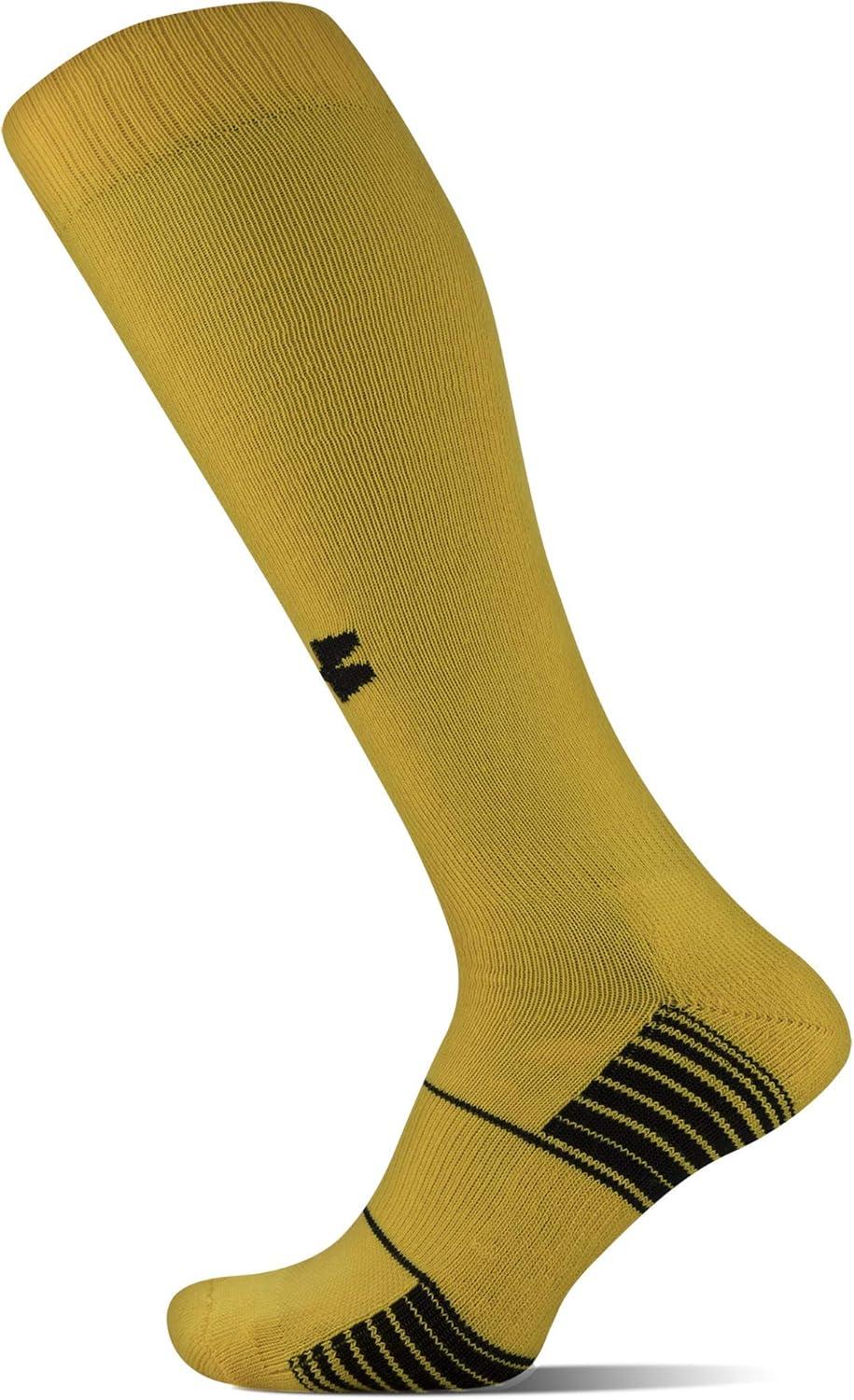 imageUnder Armour Adult Team OverTheCalf Socks 1PairYellow Black