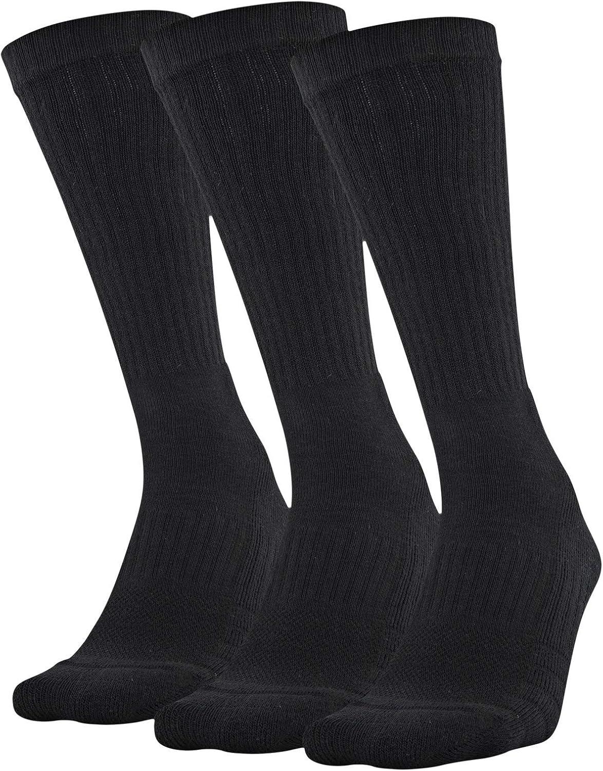 imageUnder Armour Adult Training Cotton Crew Socks MultipairsBlack 3pairs