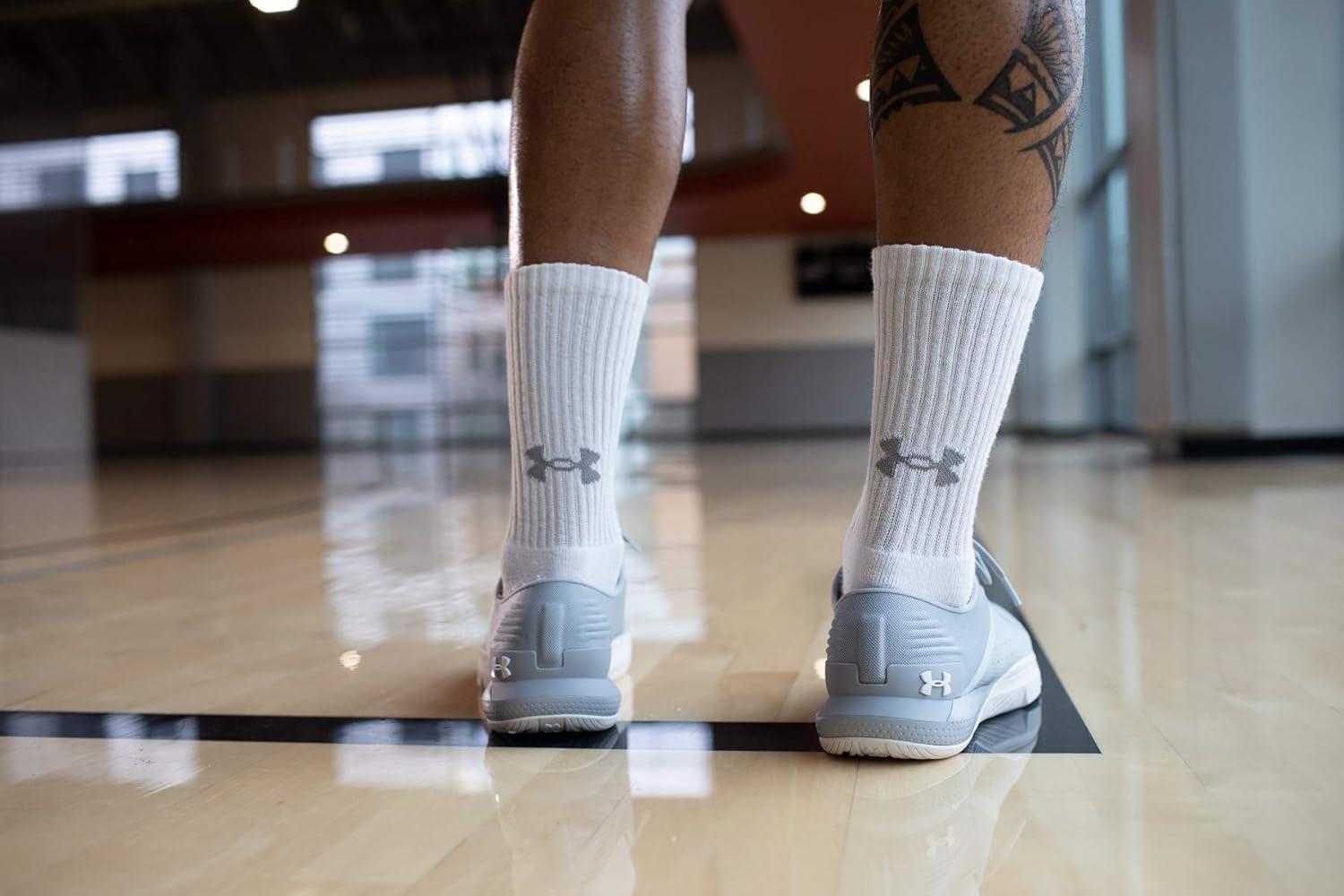 imageUnder Armour Adult Training Cotton Crew Socks MultipairsBlack 6pairs