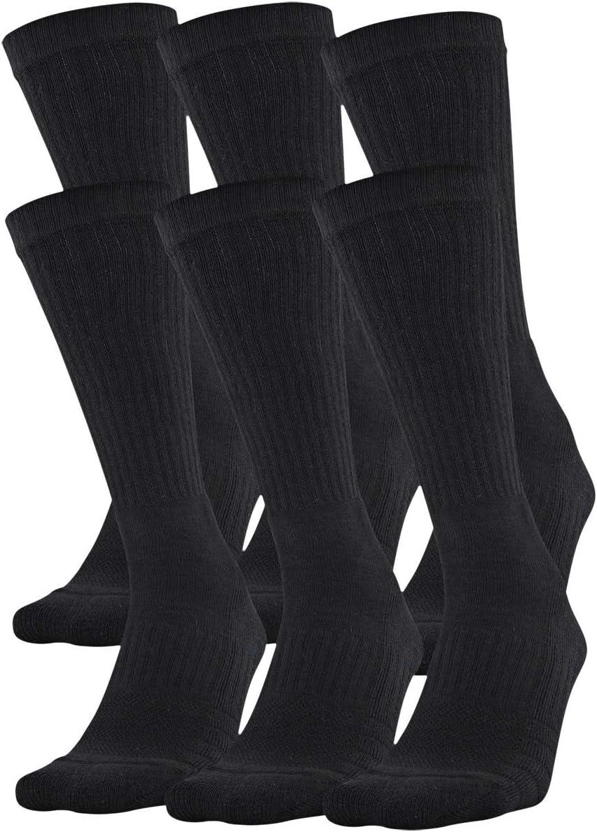 imageUnder Armour Adult Training Cotton Crew Socks MultipairsBlack 6pairs