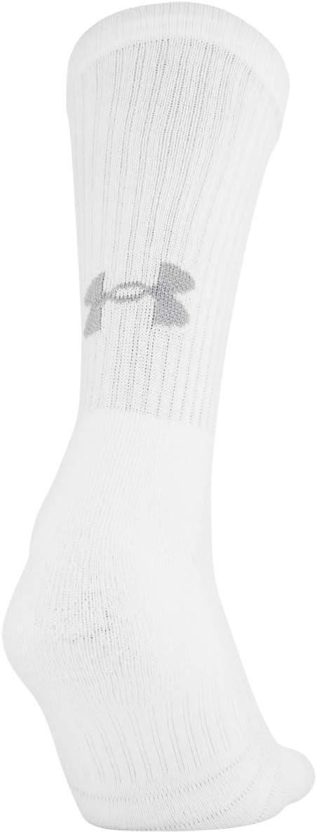 imageUnder Armour Adult Training Cotton Crew Socks MultipairsWhite 6pairs