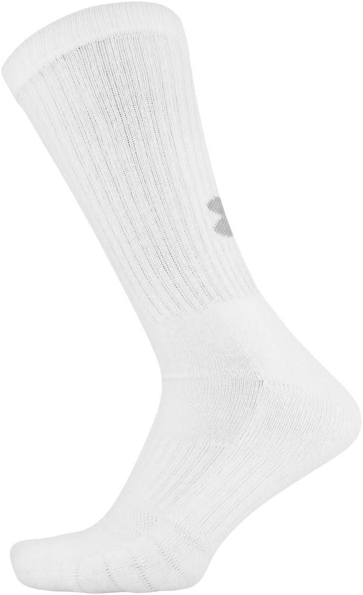 imageUnder Armour Adult Training Cotton Crew Socks MultipairsWhite 6pairs