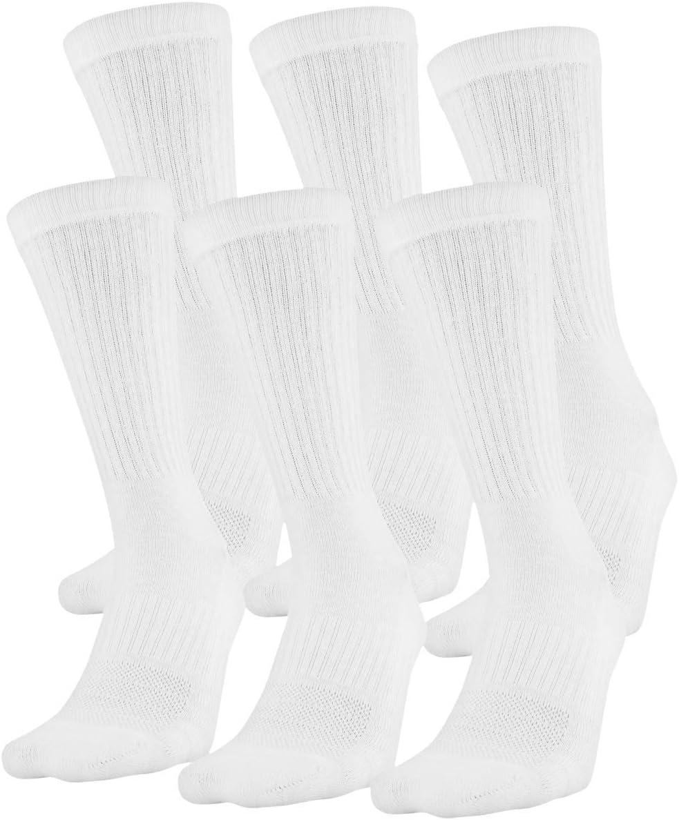 imageUnder Armour Adult Training Cotton Crew Socks MultipairsWhite 6pairs