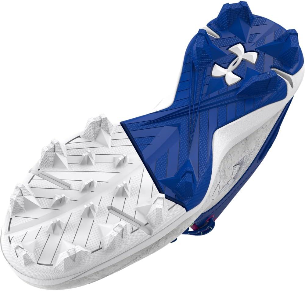 imageUnder Armour Boys Harper 8 Mid TPU Jr Baseball Shoe400 RoyalWhiteRoyal