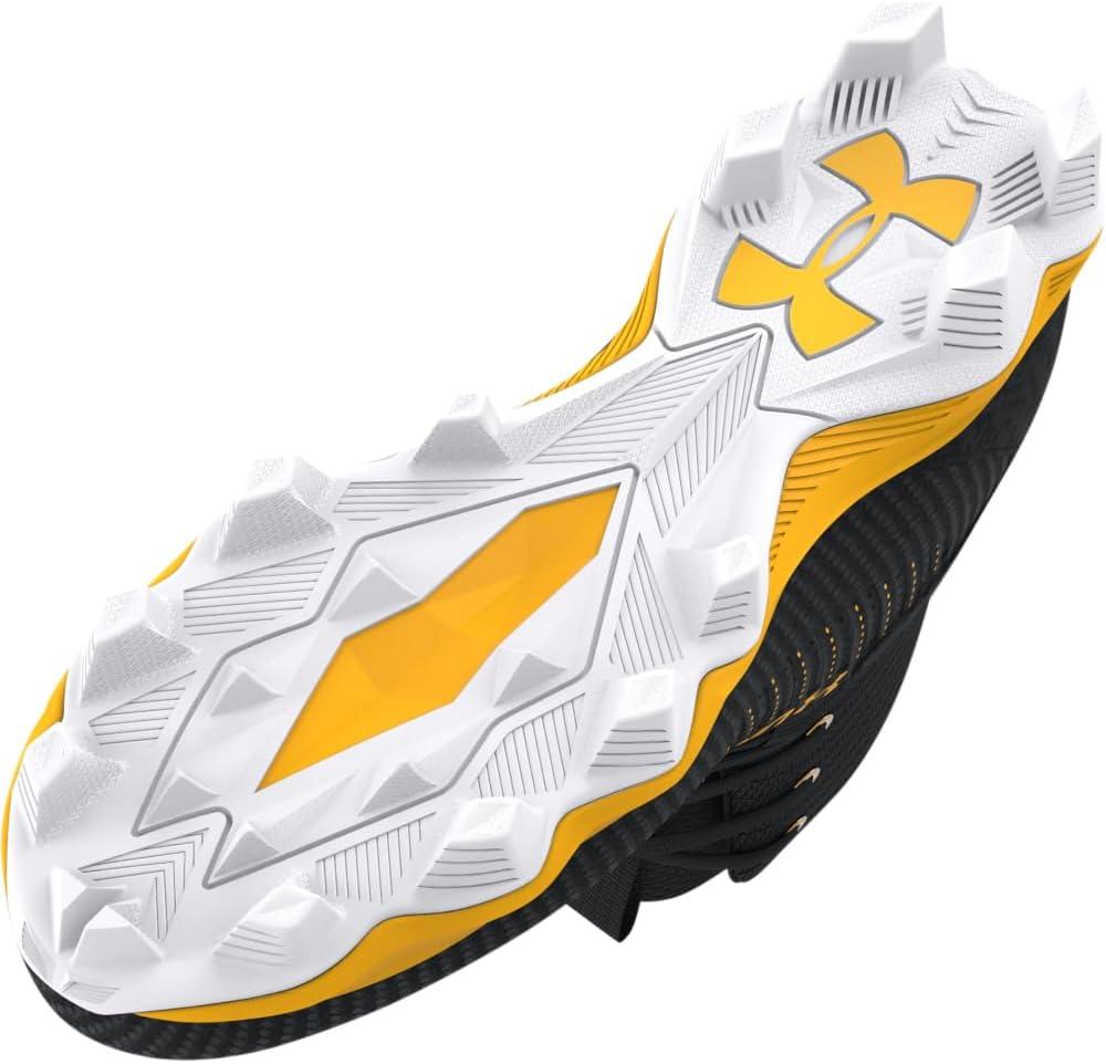 imageUnder Armour Boys Highlight Franchise Rm Jr 20 Football Shoe002 BlackSteeltown GoldSteeltown Gold