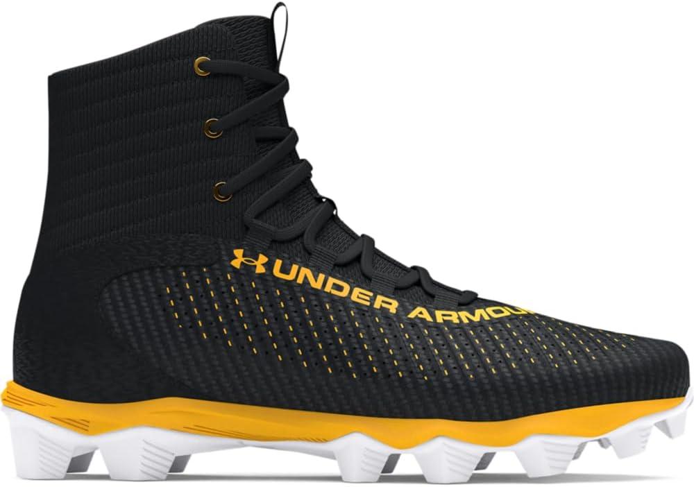 imageUnder Armour Boys Highlight Franchise Rm Jr 20 Football Shoe002 BlackSteeltown GoldSteeltown Gold