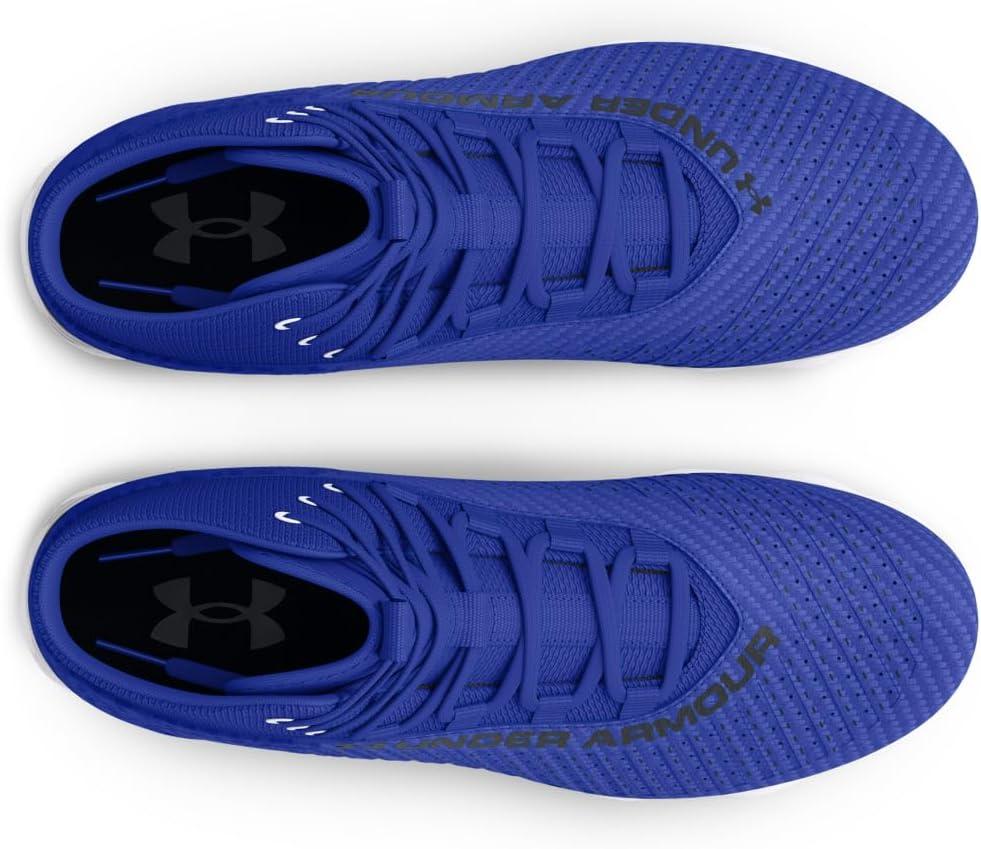 imageUnder Armour Boys Highlight Franchise Rm Jr 20 Football Shoe400 Team RoyalBlackWhite