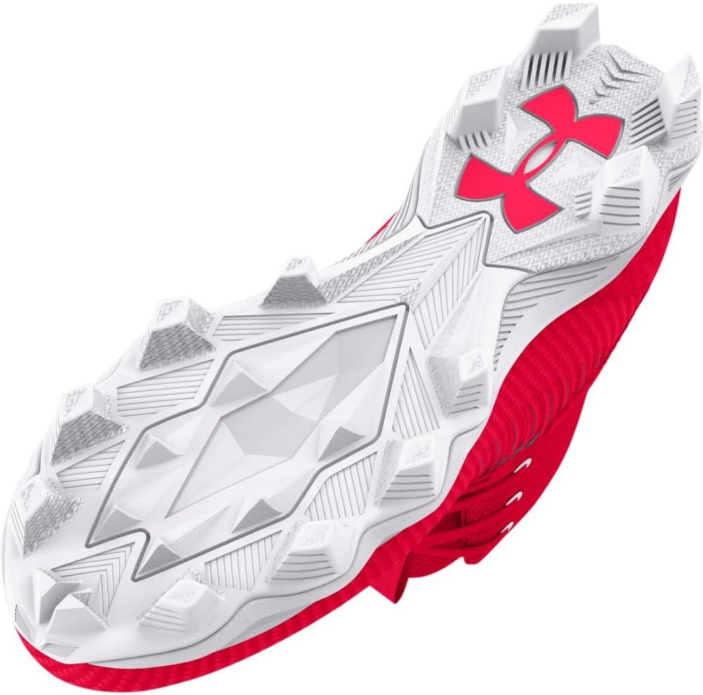 imageUnder Armour Boys Highlight Franchise Rm Jr 20 Football Shoe600 RedBlackWhite