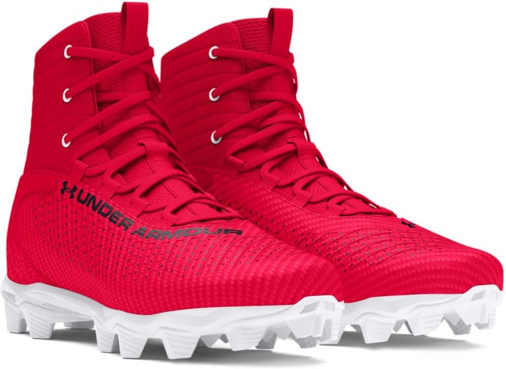 imageUnder Armour Boys Highlight Franchise Rm Jr 20 Football Shoe600 RedBlackWhite