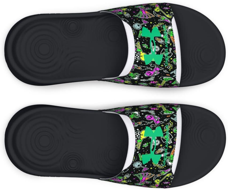 imageUnder Armour Boys Ignite Select Slide SandalBlackBlackVapor Green