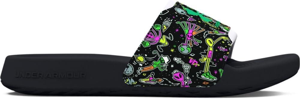 imageUnder Armour Boys Ignite Select Slide SandalBlackBlackVapor Green