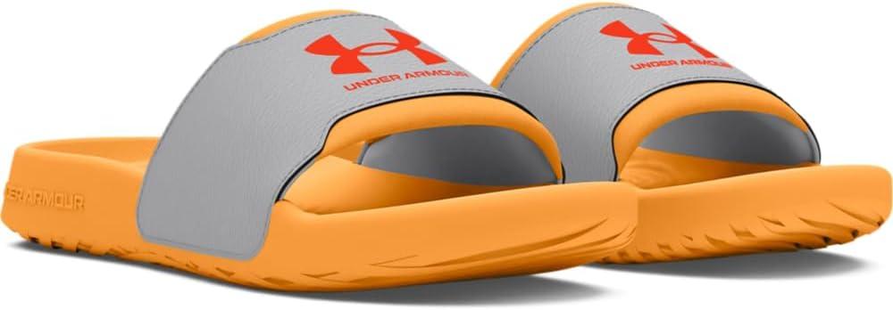 imageUnder Armour Boys Ignite Select Slide SandalNova OrangeMod GrayPhoenix Fire