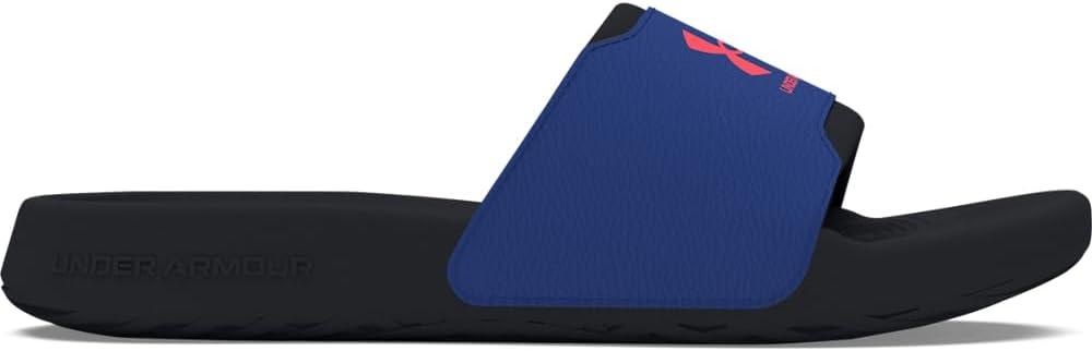 imageUnder Armour Boys Ignite Select Slide SandalTech BlueBlackBeta