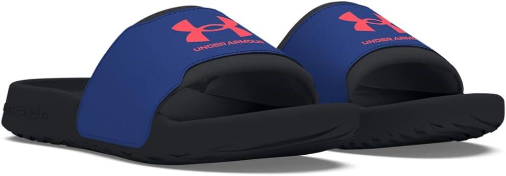 imageUnder Armour Boys Ignite Select Slide SandalTech BlueBlackBeta