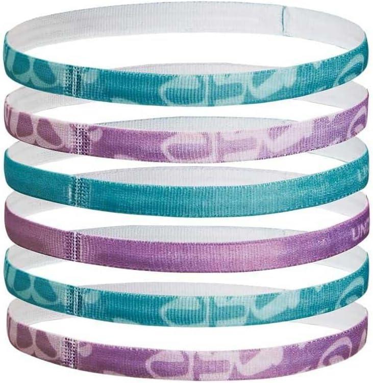 imageUnder Armour Girls Graphic Headbands 6Pack464 Circuit Teal  Provence Purple  White