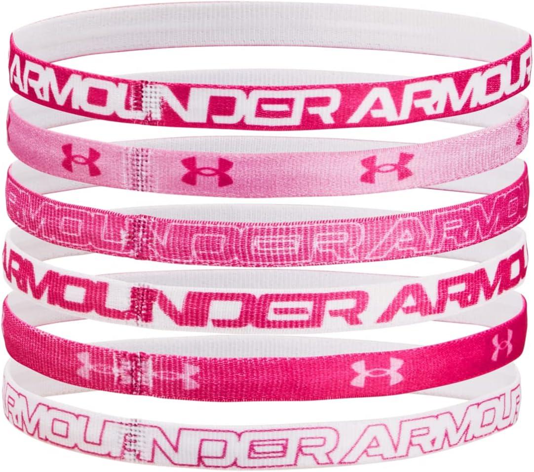 imageUnder Armour Girls Graphic Headbands 6Pack641 Pink Punk  Flamingo  White