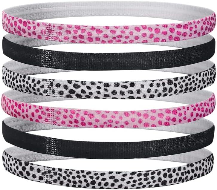 imageUnder Armour Girls Graphic Headbands 6Pack676 Pink Sugar  Black  Black