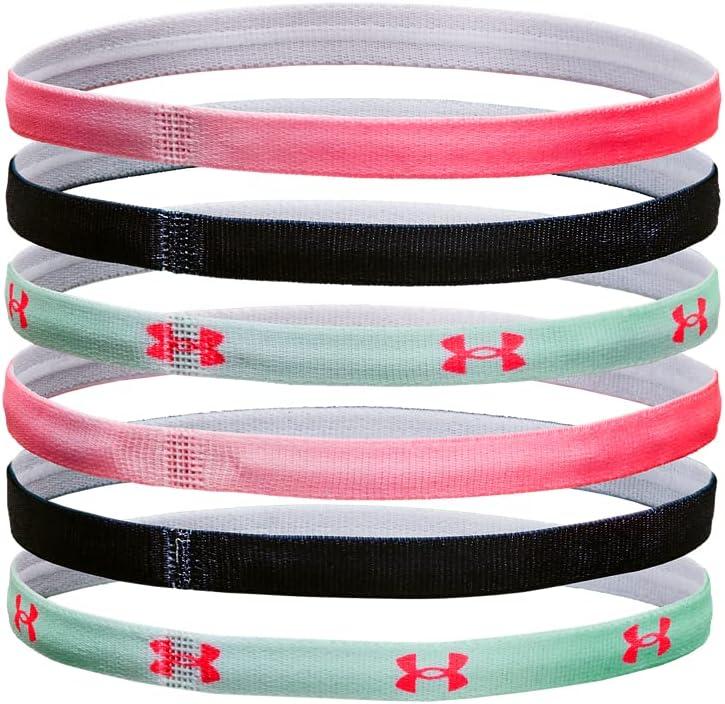 imageUnder Armour Girls Graphic Headbands 6Pack683 Pink Shock  Black  White