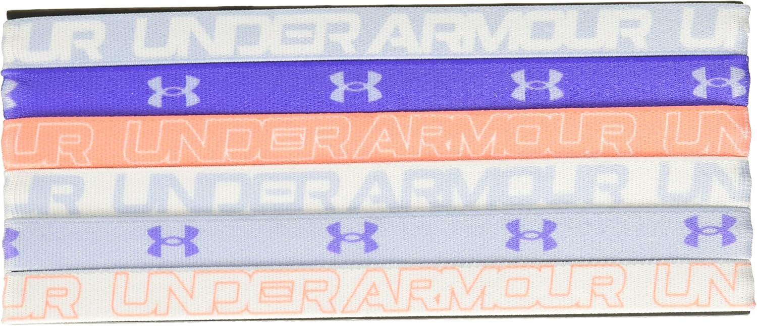 imageUnder Armour Girls Graphic Headbands 6Pack706 Oxford Blue  Brilliant Violet  Sunset Boulevard