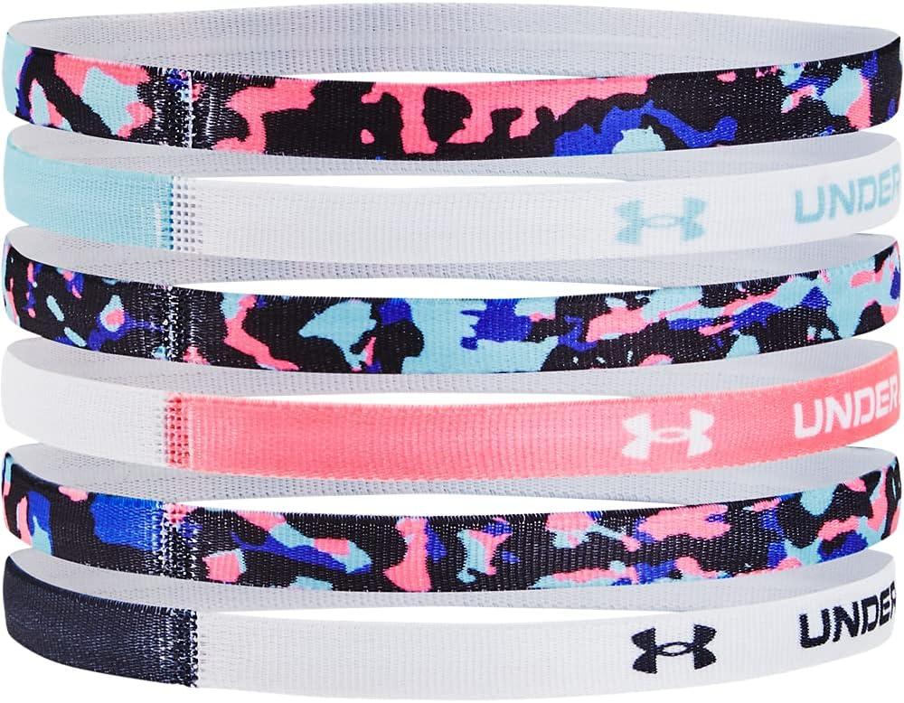imageUnder Armour Girls Graphic Headbands 6PackSky Blue 914Black