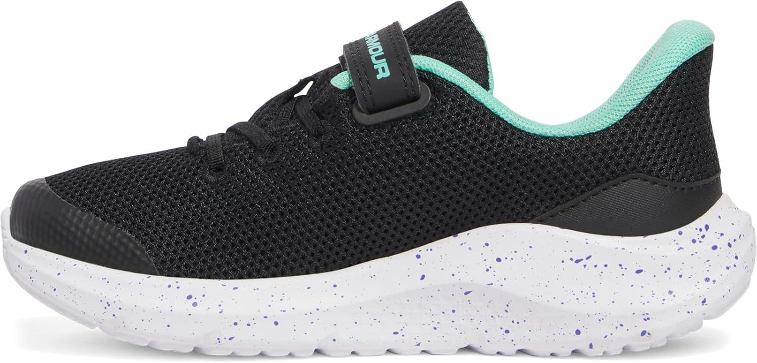imageUnder Armour Girls Pre School Pursuit 4 Alternate Closure001 BlackComet GreenComet Green