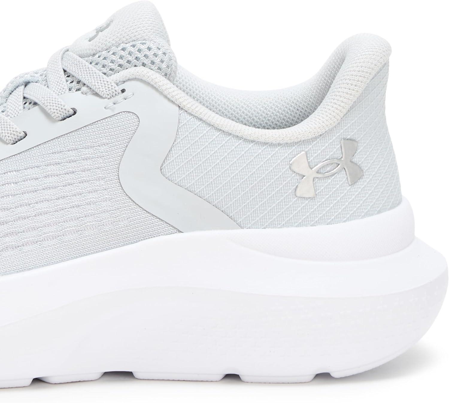 imageUnder Armour Girls Pre School Rogue 4 Alternate Lace Sneaker014 Halo GrayWhiteMetallic Silver