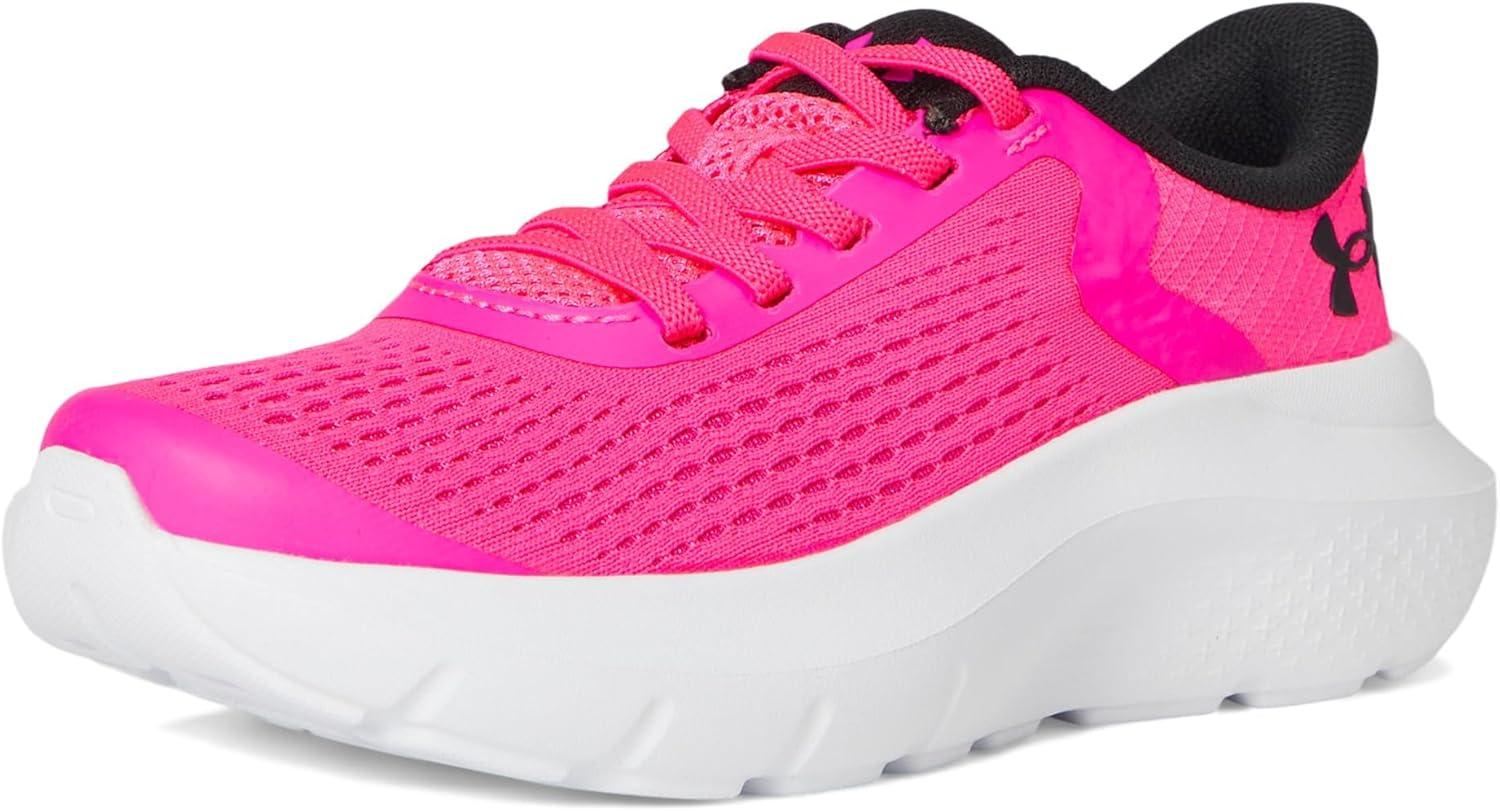 imageUnder Armour Girls Pre School Rogue 4 Alternate Lace Sneaker695 Aero PinkBlackBlack
