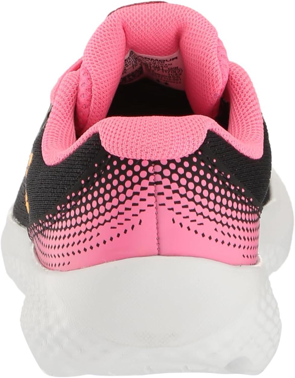 imageUnder Armour Kids Pre School Rogue 4 Running Shoe001 BlackFluo PinkNova Orange