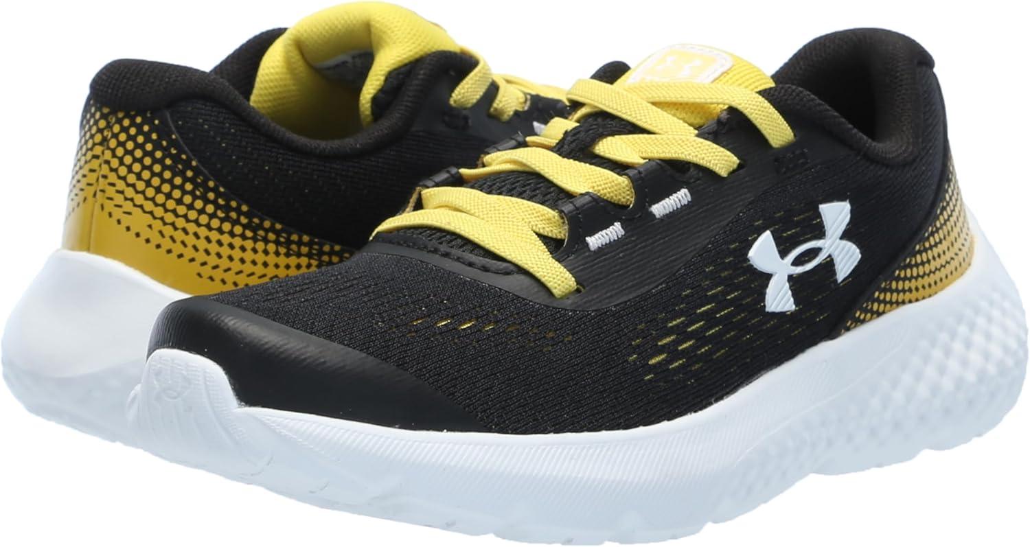 imageUnder Armour Kids Pre School Rogue 4 Running Shoe003 BlackTaxiWhite