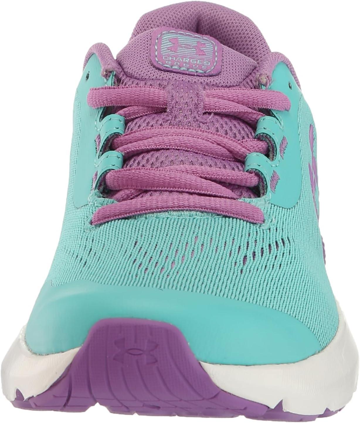 imageUnder Armour Kids Pre School Rogue 4 Running Shoe300 Radial TurquoiseProvence PurpleMetallic Provence Purple