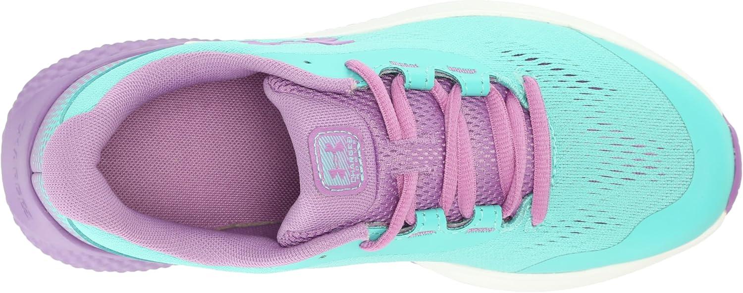imageUnder Armour Kids Pre School Rogue 4 Running Shoe300 Radial TurquoiseProvence PurpleMetallic Provence Purple