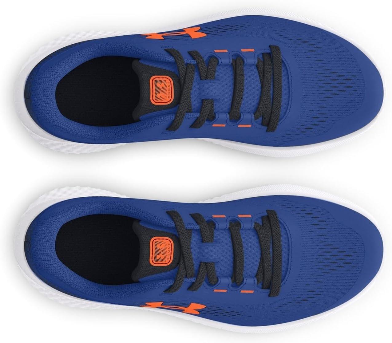 imageUnder Armour Kids Pre School Rogue 4 Running Shoe400 Tech BlueBlackOrange Blast