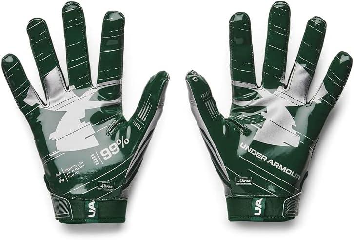 imageUnder Armour Mens F8 Football Gloves301  Forest Green  Metallic Silver