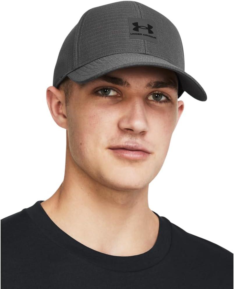 imageUnder Armour Mens Isochill ArmourVent Stretch Fit Hat025 Castlerock   Black