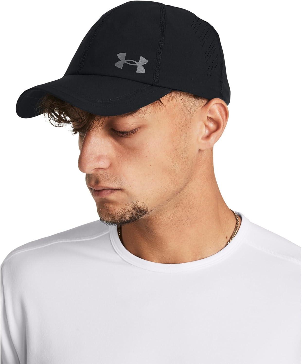 imageUnder Armour Mens Isochill Launch Run Adjustable Hat001 Black  Black  Reflective
