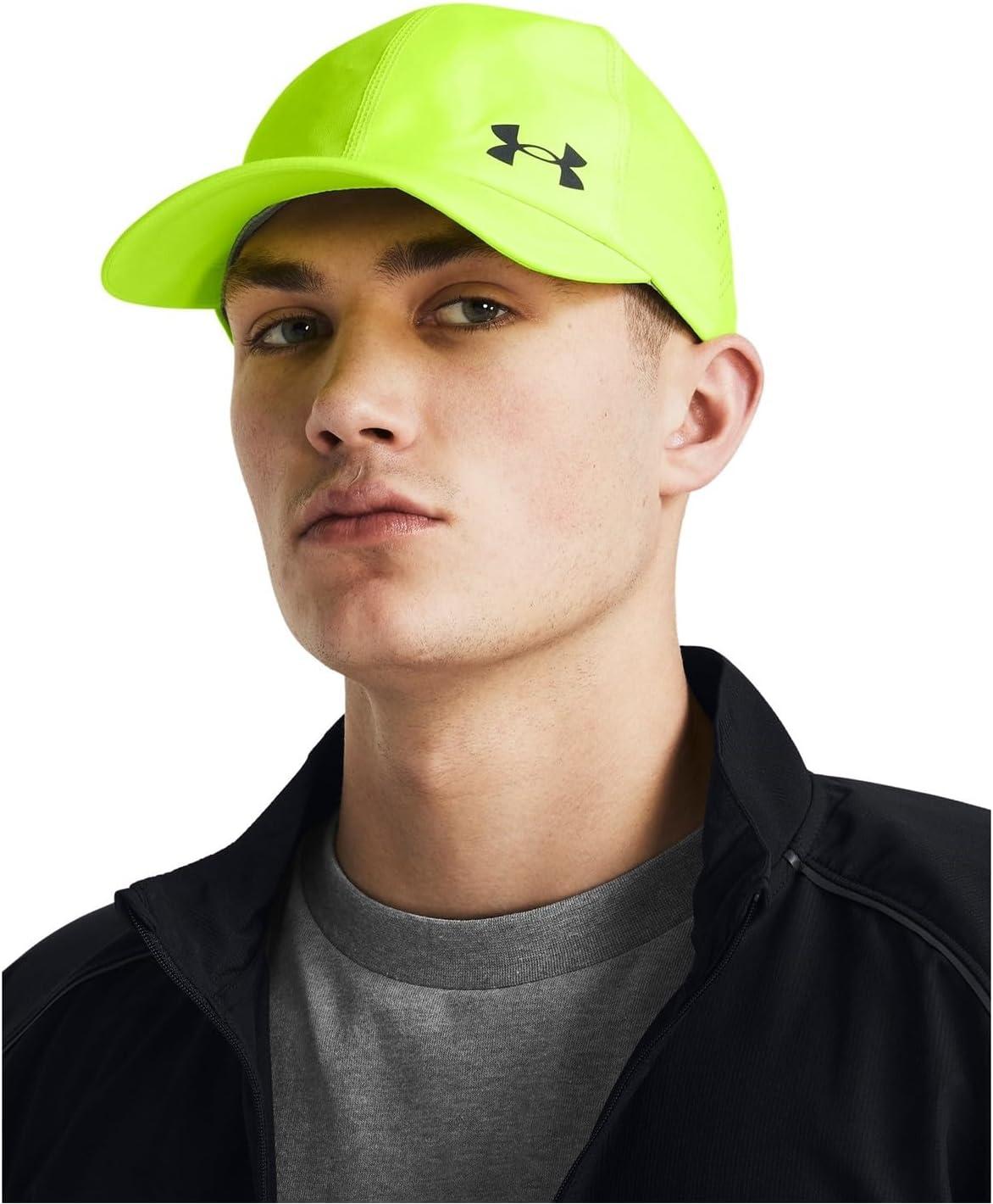 imageUnder Armour Mens Isochill Launch Run Adjustable Hat731 Highvis Yellow  Black  Reflective