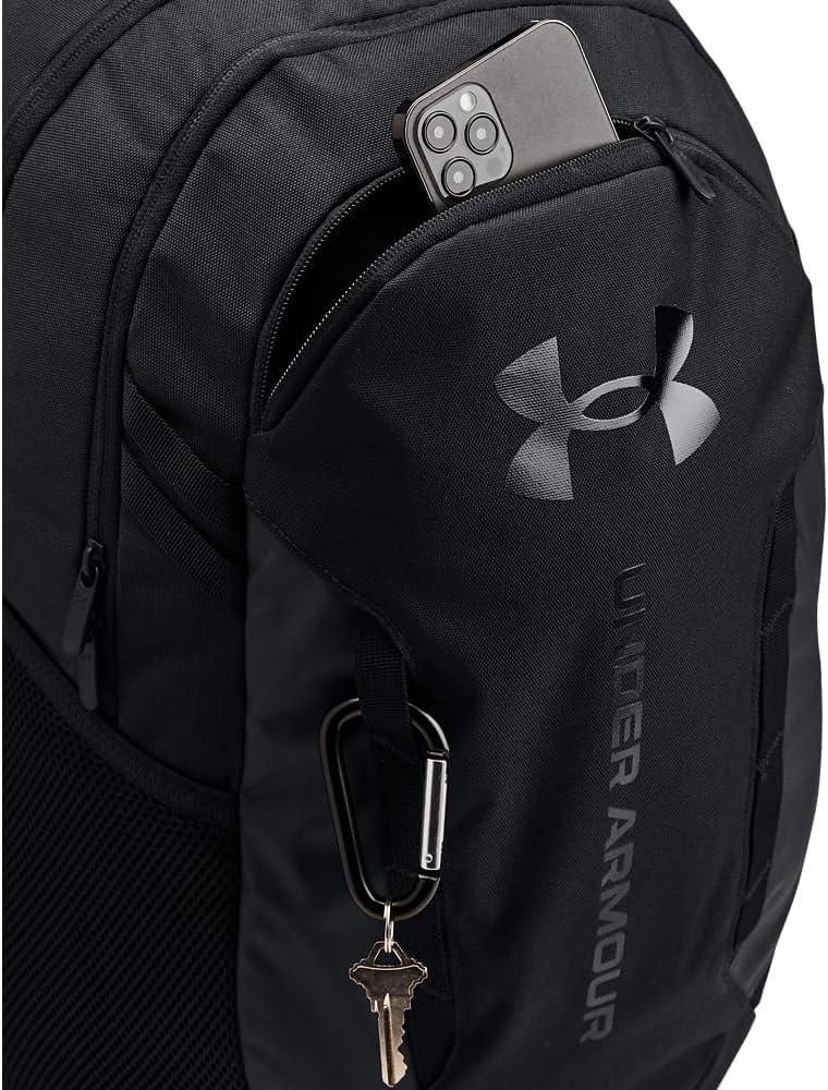 imageUnder Armour UnisexAdult Hustle 60 Backpack 001 BlackBlackMetallic Gold One Size Fits Most003 Black  Black  Black