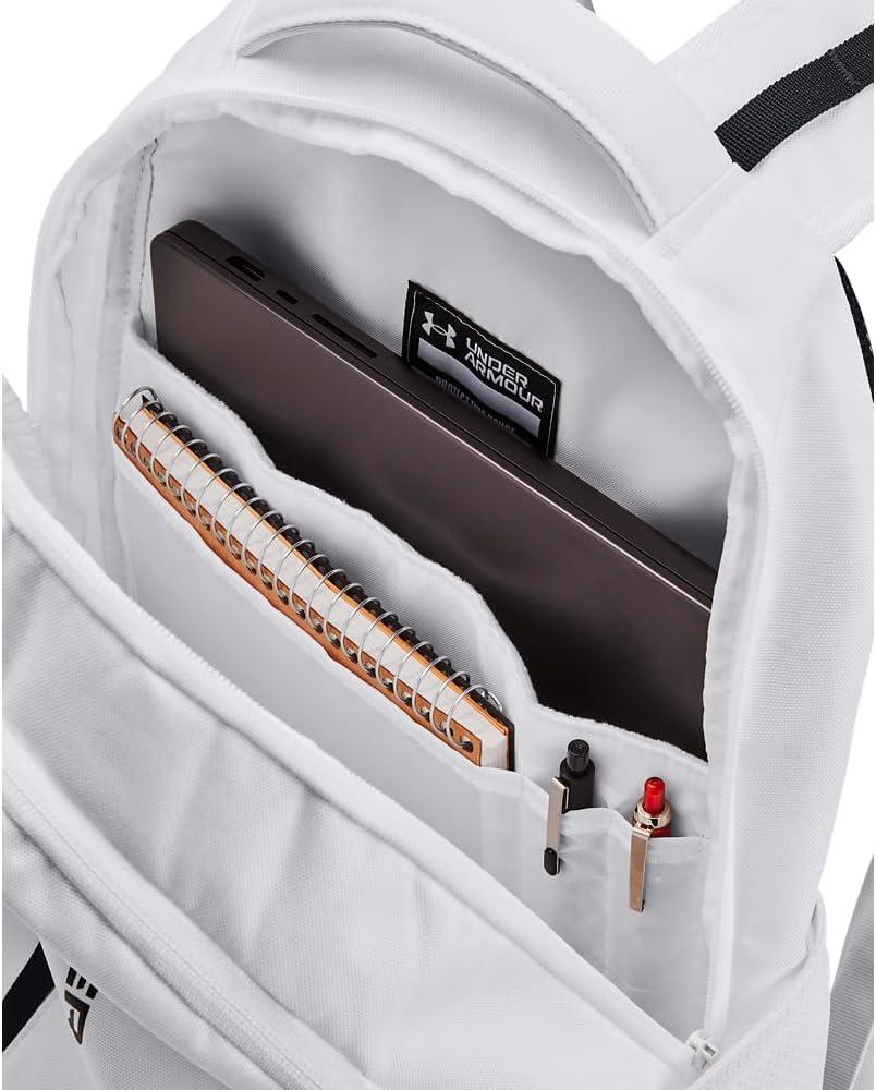 imageUnder Armour UnisexAdult Hustle 60 Backpack 001 BlackBlackMetallic Gold One Size Fits Most100 White  White  Black