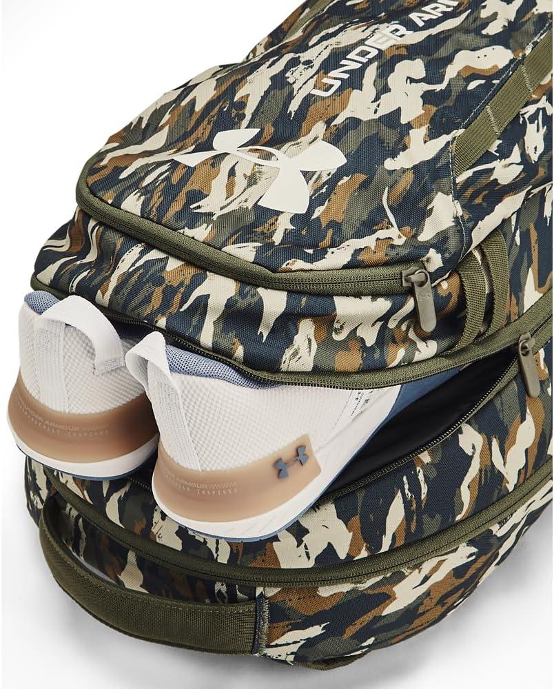 imageUnder Armour UnisexAdult Hustle 60 Backpack 001 BlackBlackMetallic Gold One Size Fits Most390 Marine Od Green   Summit White