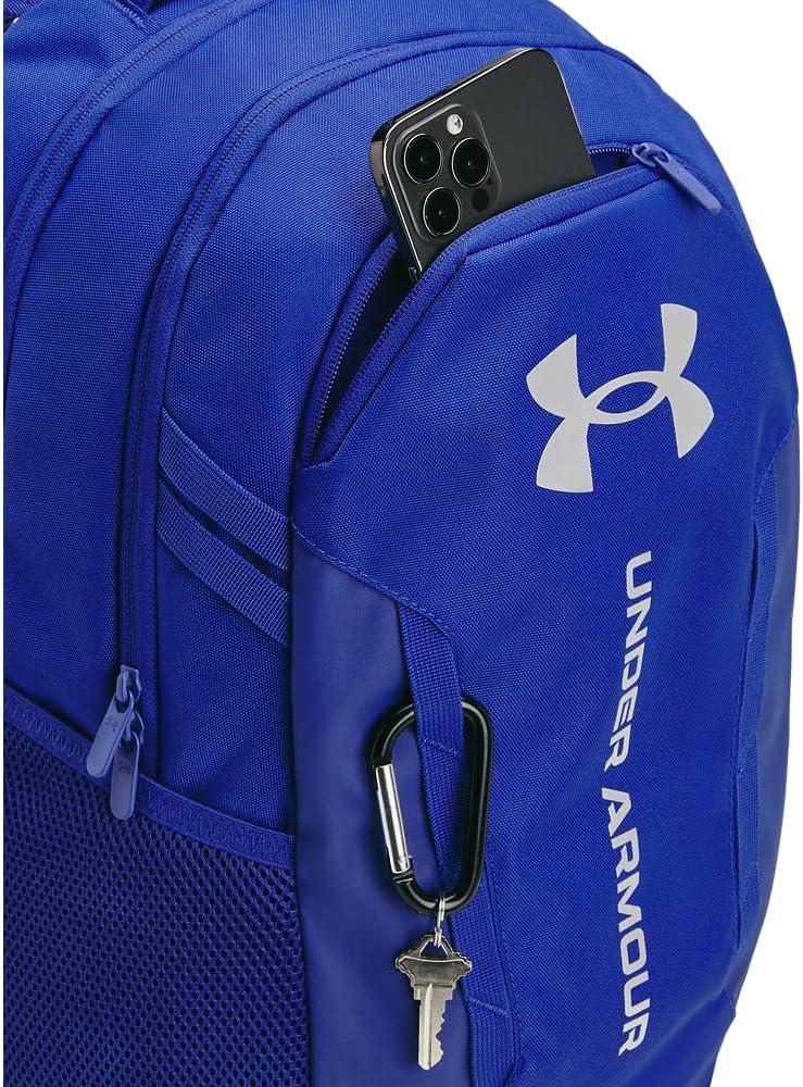 imageUnder Armour UnisexAdult Hustle 60 Backpack 001 BlackBlackMetallic Gold One Size Fits Most401 Royal  Royal  Metallic Silver