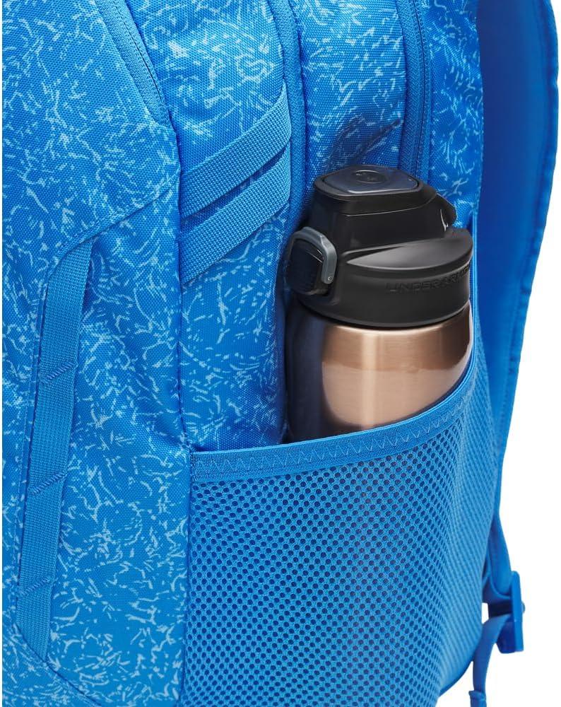 imageUnder Armour UnisexAdult Hustle 60 Backpack 001 BlackBlackMetallic Gold One Size Fits Most402 Blue Atlantis  Blue Atlantis  Metallic Silver