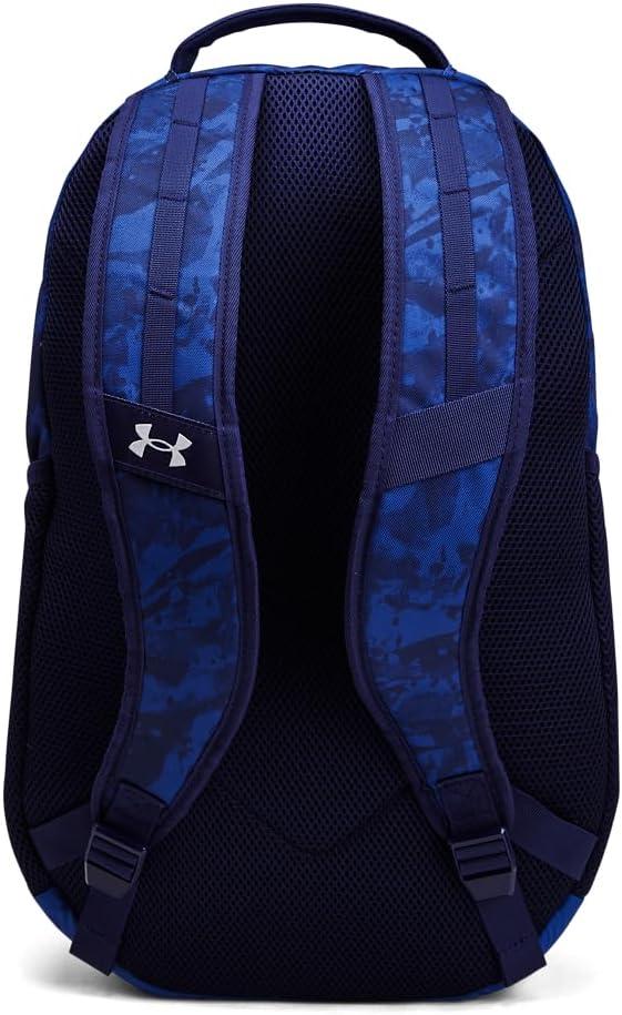 imageUnder Armour UnisexAdult Hustle 60 Backpack 001 BlackBlackMetallic Gold One Size Fits Most432 Tech Blue  Navy Magic  Metallic Silver