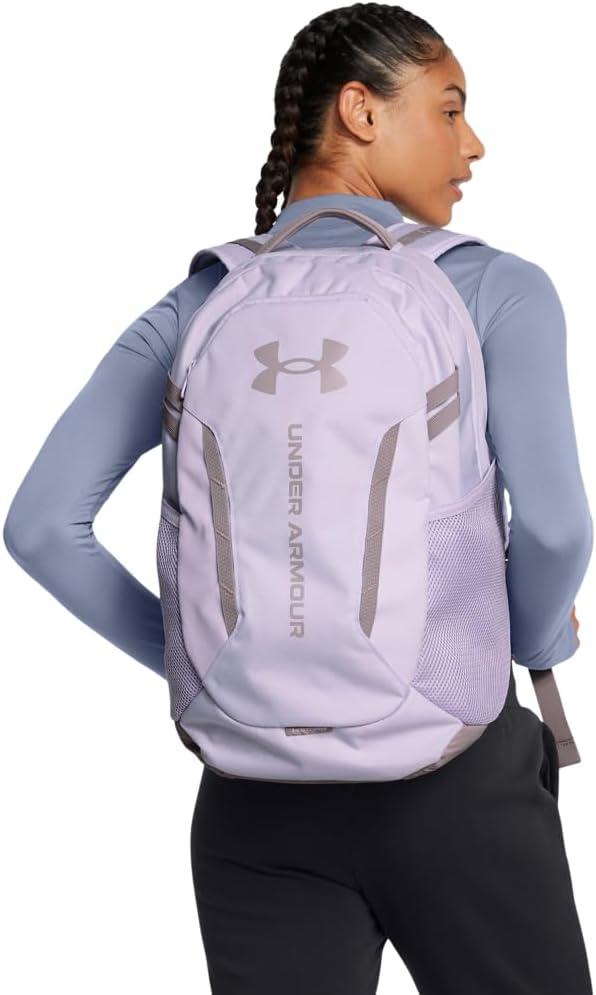 imageUnder Armour UnisexAdult Hustle 60 Backpack 001 BlackBlackMetallic Gold One Size Fits Most535 Salt Purple  Salt Purple  Tetra Gray