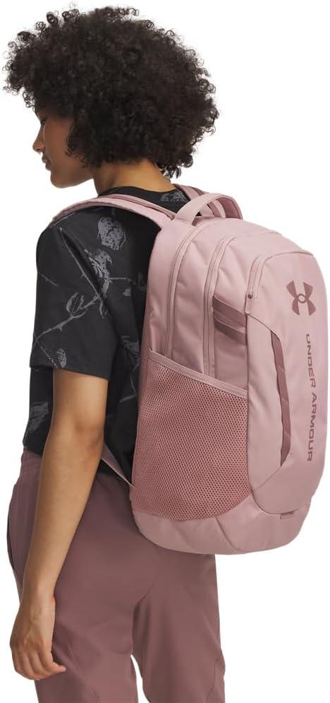 imageUnder Armour UnisexAdult Hustle 60 Backpack 001 BlackBlackMetallic Gold One Size Fits Most673 Tourmaline Pink  Tourmaline Pink  Maroon Mist