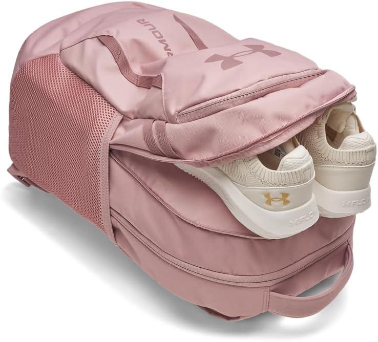 imageUnder Armour UnisexAdult Hustle 60 Backpack 001 BlackBlackMetallic Gold One Size Fits Most673 Tourmaline Pink  Tourmaline Pink  Maroon Mist