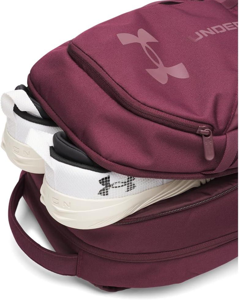 imageUnder Armour UnisexAdult Hustle 60 Backpack 001 BlackBlackMetallic Gold One Size Fits MostDark MaroonDark Maroon