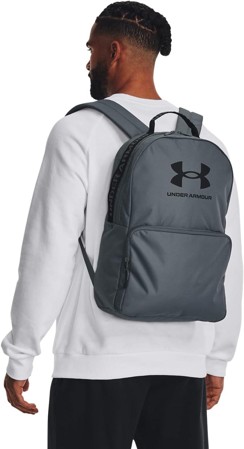 imageUnder Armour UnisexAdult Loudon Backpack 045 Downpour GrayMidnight NavyMetallic Gravel One Size Fits Most003 Gravel   Black